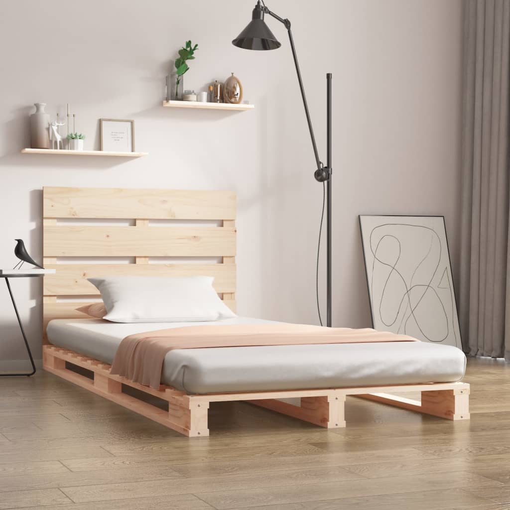 Giroletto-Struttura Letto 90x190 cm Single in Legno Massello di Pino 209077
