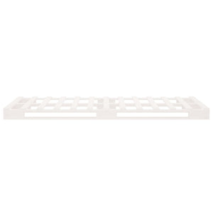 Giroletto Bianco 90x190 cm Single in Legno Massello di Pino 3190496