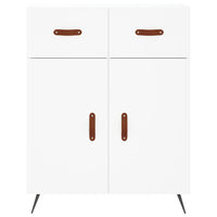 Credenza Bianca 69,5x34x90 cm in Legno Multistrato 827948