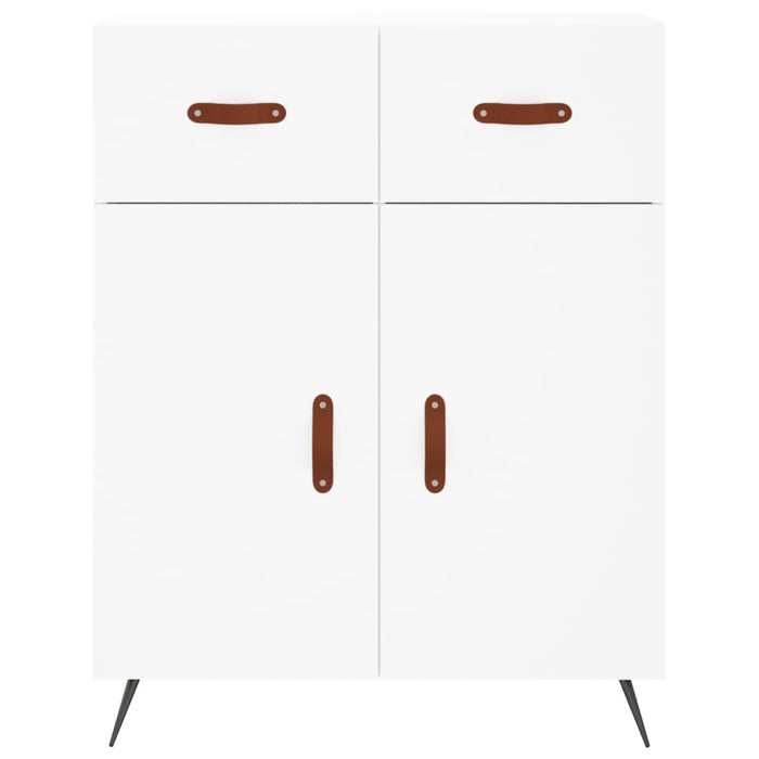Credenza Bianca 69,5x34x90 cm in Legno Multistrato 827948