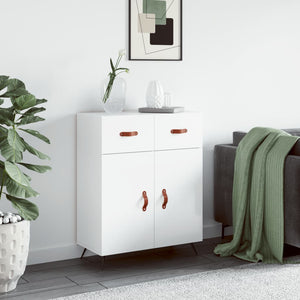 Credenza 69,5x34x90 cm in Legno Multistrato Bianco Lucido 827950