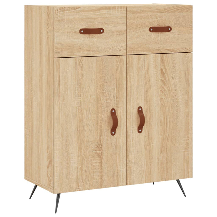 Credenza Rovere Sonoma 69,5x34x90 cm in Legno Multistrato 827951