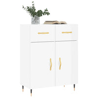 Credenza 69,5x34x90 cm in Legno Multistrato Bianco Lucido 827958