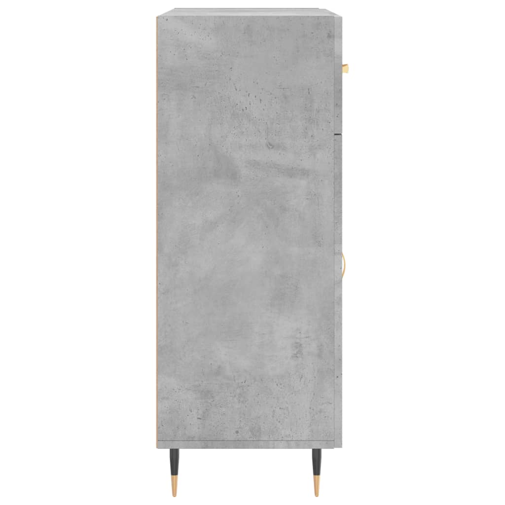 Credenza Grigio Cemento 69,5x34x90 cm in Legno Multistrato 827960