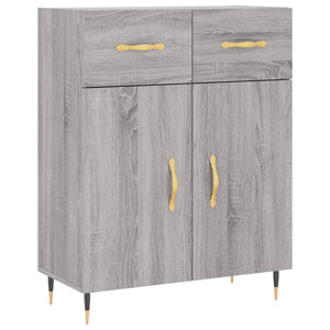 Credenza Grigio Sonoma 69,5x34x90 cm in Legno Multistrato 827962