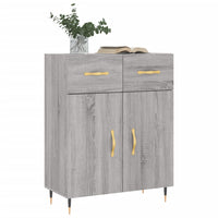 Credenza Grigio Sonoma 69,5x34x90 cm in Legno Multistrato 827962