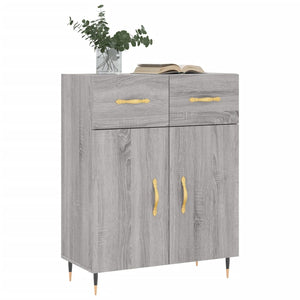 Credenza Grigio Sonoma 69,5x34x90 cm in Legno Multistrato 827962
