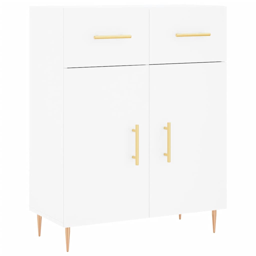 Credenza Bianca 69,5x34x90 cm in Legno Multistrato 827964