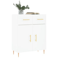Credenza Bianca 69,5x34x90 cm in Legno Multistrato 827964