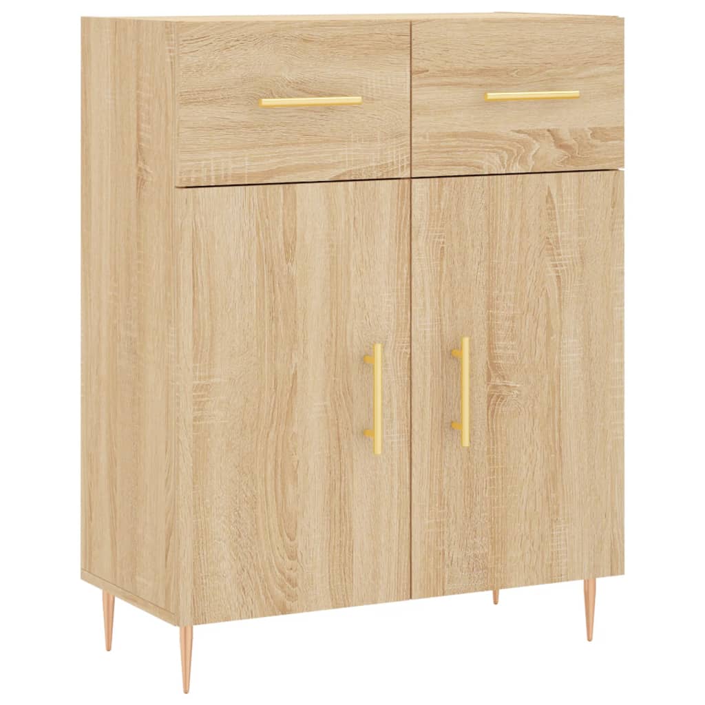 Credenza-Buffet-Armadio da cucina Rovere Sonoma 69,5x34x90 cm in Legno Multistrato 860071
