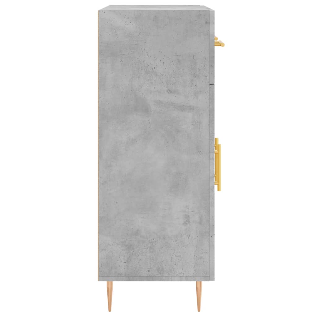 Credenza Grigio Cemento 69,5x34x90 cm in Legno Multistrato 827968