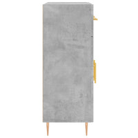 Credenza Grigio Cemento 69,5x34x90 cm in Legno Multistrato 827968
