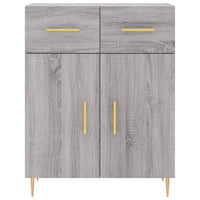 Credenza Grigio Sonoma 69,5x34x90 cm in Legno Multistrato 827970