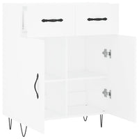 Credenza-Buffet-Armadio da cucina Bianca 69,5x34x90 cm in Legno Multistrato 700569