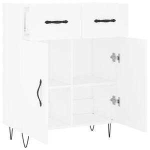 Credenza-Buffet-Armadio da cucina Bianca 69,5x34x90 cm in Legno Multistrato 700569