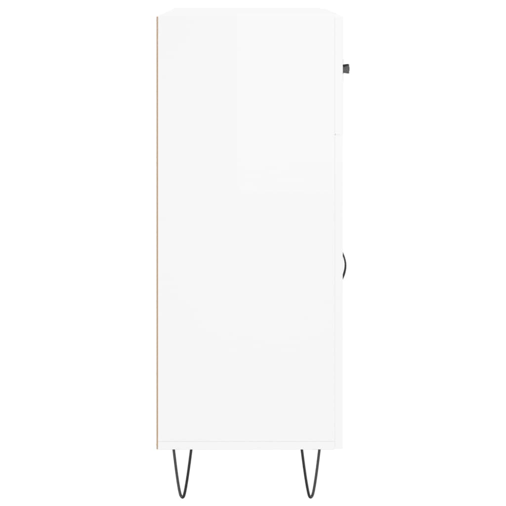 Credenza-Buffet-Armadio da cucina Bianca 69,5x34x90 cm in Legno Multistrato 700569