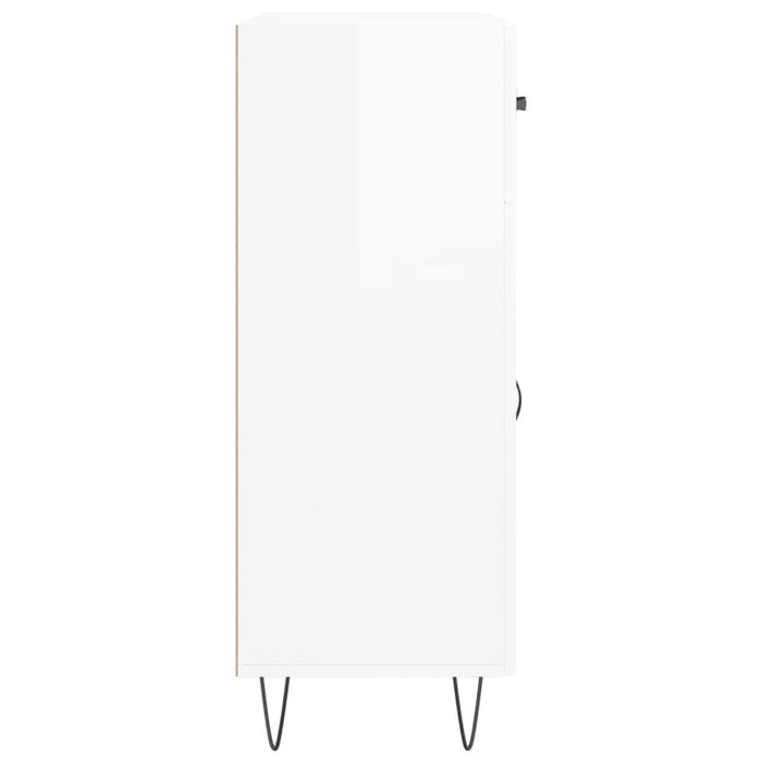 Credenza-Buffet-Armadio da cucina Bianca 69,5x34x90 cm in Legno Multistrato 700569