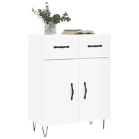 Credenza-Buffet-Armadio da cucina 69,5x34x90 cm in Legno Multistrato Bianco Lucido 522872