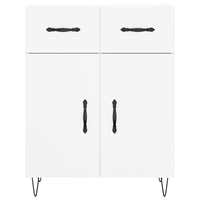 Credenza 69,5x34x90 cm in Legno Multistrato Bianco Lucido 827974