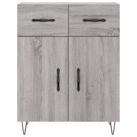 Credenza Grigio Sonoma 69,5x34x90 cm in Legno Multistrato 827978