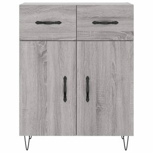 Credenza Grigio Sonoma 69,5x34x90 cm in Legno Multistrato 827978