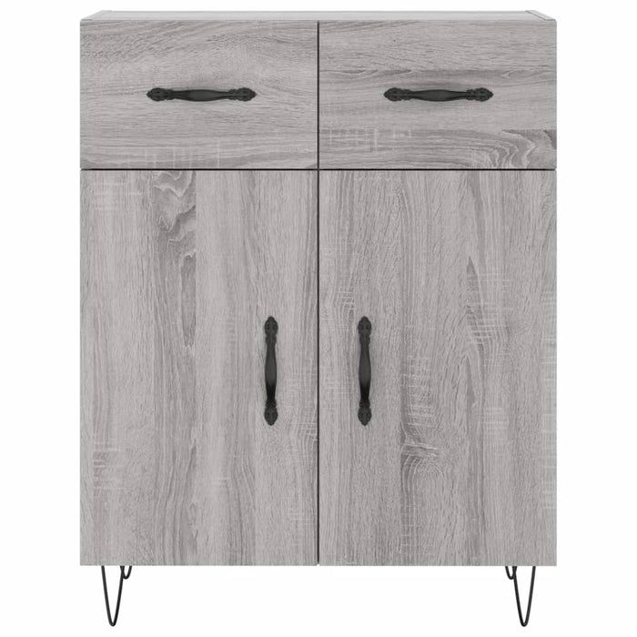 Credenza Grigio Sonoma 69,5x34x90 cm in Legno Multistrato 827978