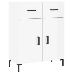 Credenza 69,5x34x90 cm in Legno Multistrato Bianco Lucido 827982