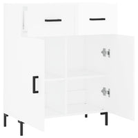 Credenza 69,5x34x90 cm in Legno Multistrato Bianco Lucido 827982