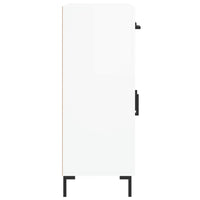 Credenza 69,5x34x90 cm in Legno Multistrato Bianco Lucido 827982