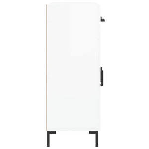 Credenza 69,5x34x90 cm in Legno Multistrato Bianco Lucido 827982