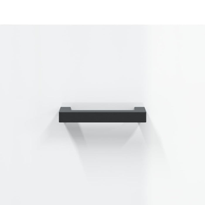 Credenza 69,5x34x90 cm in Legno Multistrato Bianco Lucido 827982