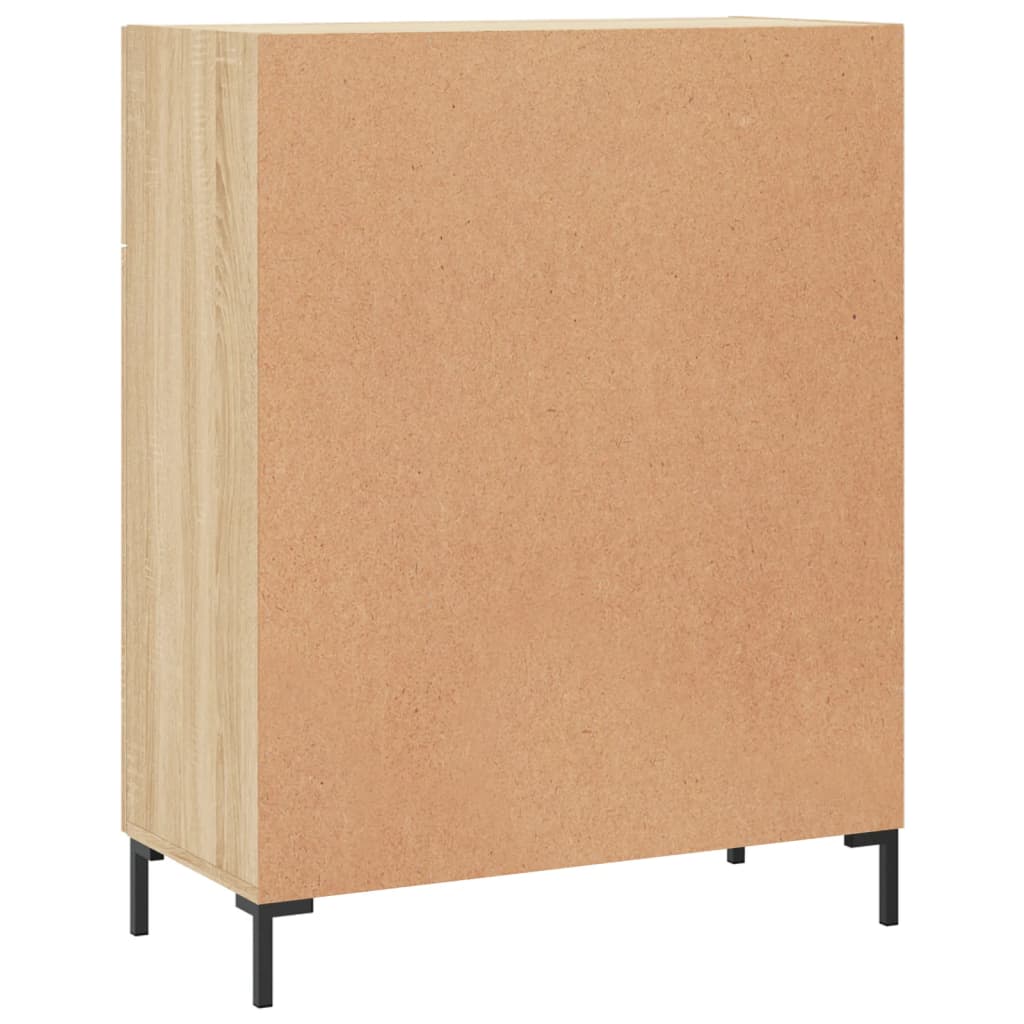 Credenza cassettiera mobile contenitore organizer cucina soggiorno salotto sonoma 695 x 34 x 90 cm legno ingegnerizzato marrone 02_0031650