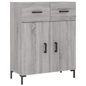 vidaXL Credenza Grigio Sonoma 69,5x34x90 cm in Legno Multistrato