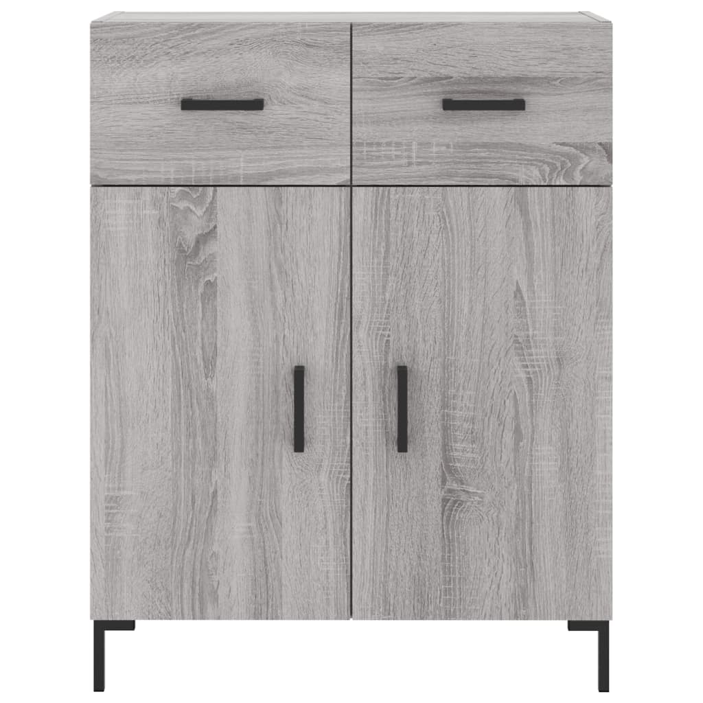 vidaXL Credenza Grigio Sonoma 69,5x34x90 cm in Legno Multistrato