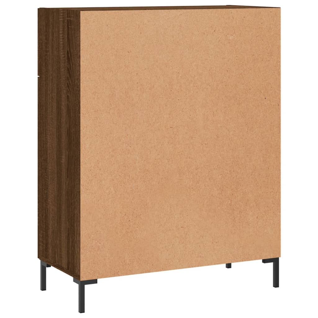 Credenza Rovere Marrone 69,5x34x90 cm in Legno Multistrato 827987