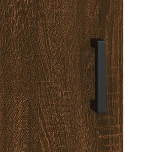 Credenza Rovere Marrone 69,5x34x90 cm in Legno Multistrato 827987