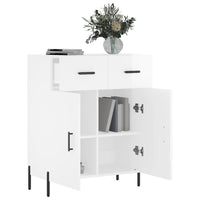 Credenza 69,5x34x90 cm in Legno Multistrato Bianco Lucido 827990