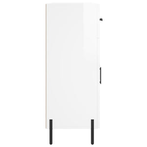 Credenza 69,5x34x90 cm in Legno Multistrato Bianco Lucido 827990