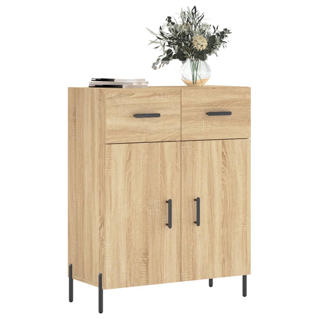 Credenza-Buffet-Armadio da cucina Rovere Sonoma 69,5x34x90 cm in Legno Multistrato 341415