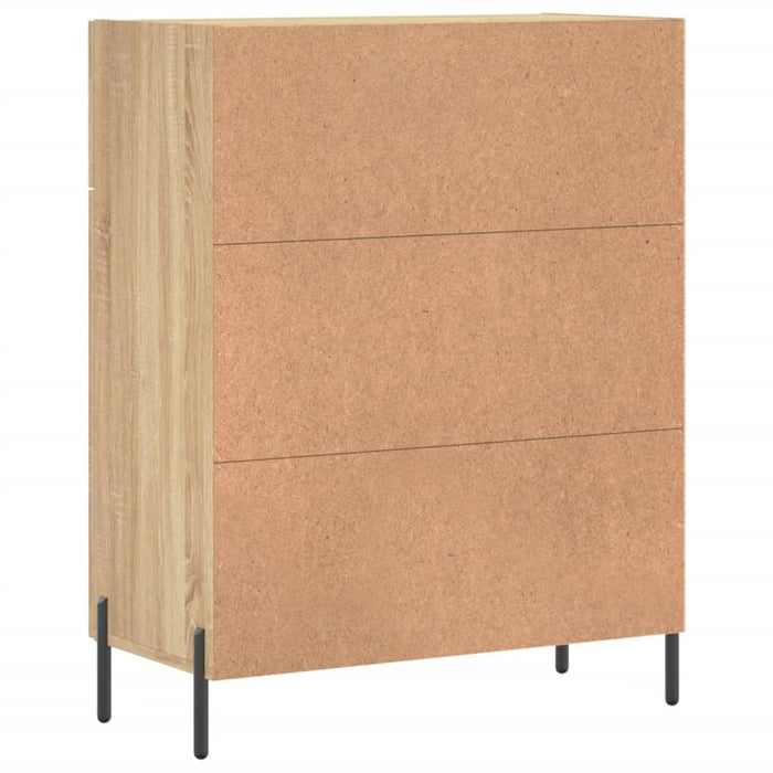 Credenza-Buffet-Armadio da cucina Rovere Sonoma 69,5x34x90 cm in Legno Multistrato 341415