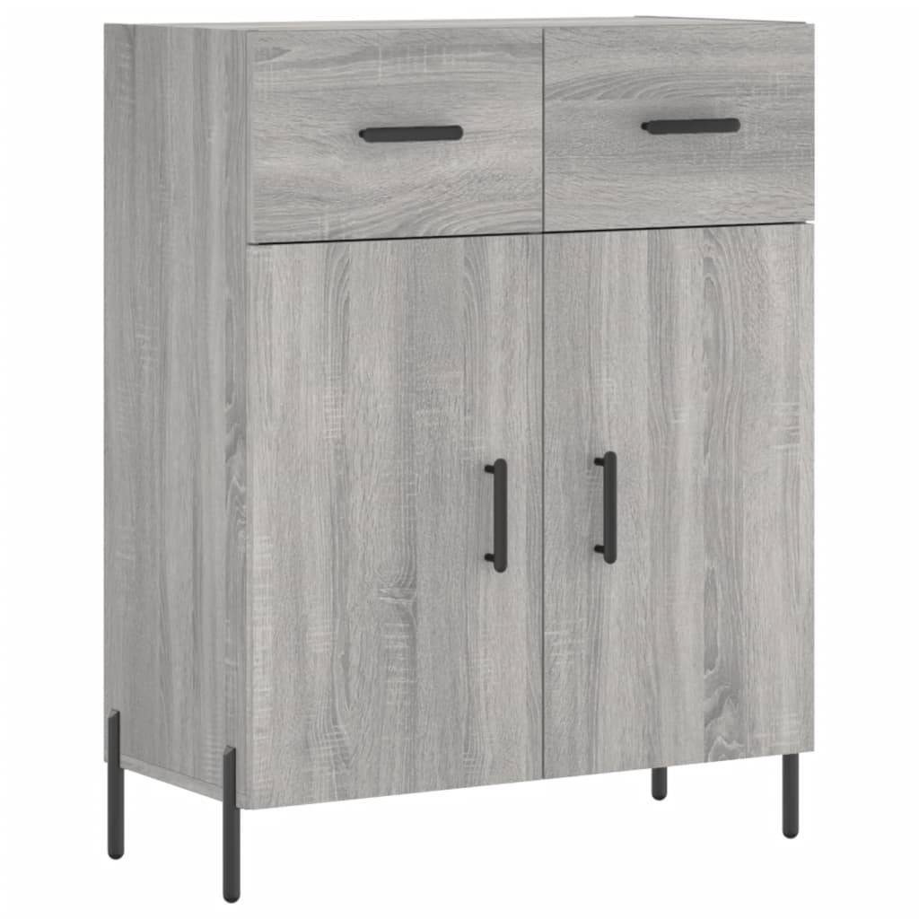 Credenza Grigio Sonoma 69,5x34x90 cm in Legno Multistratocod mxl 128755