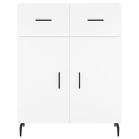 Credenza Bianca 69,5x34x90 cm in Legno Multistrato 827996