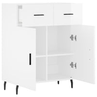 Credenza 69,5x34x90 cm in Legno Multistrato Bianco Lucido 827998