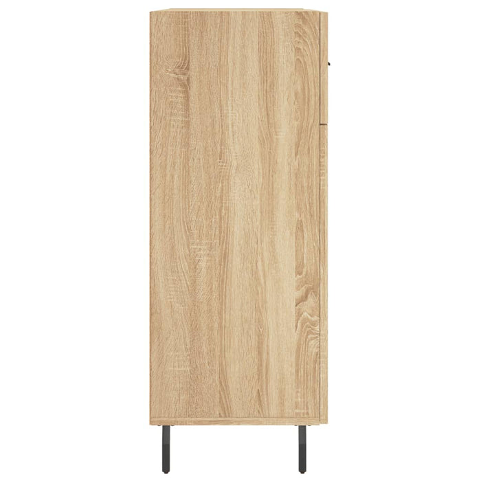 Credenza cassettiera mobile contenitore organizer cucina soggiorno salotto sonoma 695 x 34 x 90 cm legno ingegnerizzato marrone 02_0031666