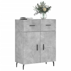 Credenza Grigio Cemento 69,5x34x90 cm in Legno Multistrato 828000