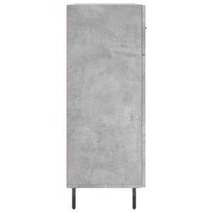 Credenza Grigio Cemento 69,5x34x90 cm in Legno Multistrato 828000