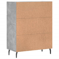 Credenza Grigio Cemento 69,5x34x90 cm in Legno Multistrato 828000