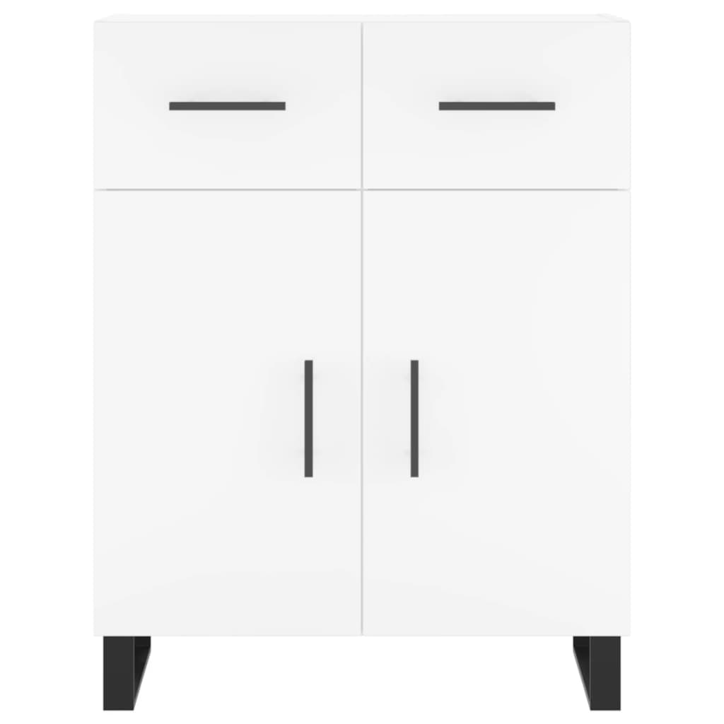 Credenza-Buffet-Armadio da cucina Bianca 69,5x34x90 cm in Legno Multistrato 874770