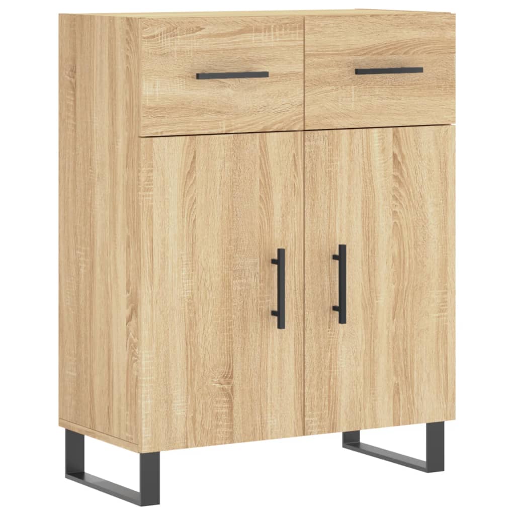 vidaXL Credenza Rovere Sonoma 69,5x34x90 cm in Legno Multistrato
