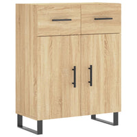 vidaXL Credenza Rovere Sonoma 69,5x34x90 cm in Legno Multistrato
